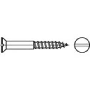 Verzonken houtschroeven 8 mm Sleuf DIN 97 Messing 500 stuks toolcraft TO-5446860