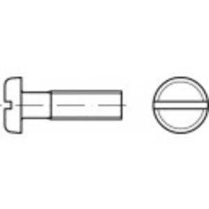Platkopschroeven M3 12 mm Sleuf DIN 85 200 stuks toolcraft TO-5445669
