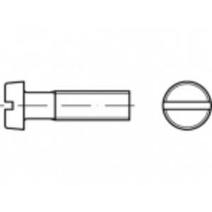 toolcraft Zylinderschrauben M10 80mm Schlitz ISO 1207 Stahl galvanisch verzinkt 50St.