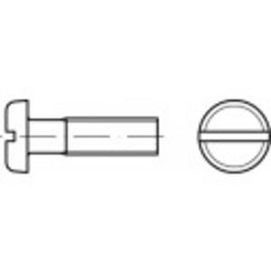 Platkopschroeven M6 20 mm Sleuf DIN 85 200 stuks toolcraft TO-5445714