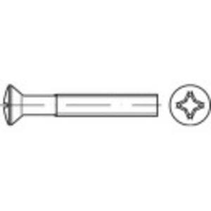 Bolverzonken schroeven M3 6 mm Kruiskop Phillips ISO 7047 Staal Galvanisch verzinkt 200 stuks toolcraft TO-5432142