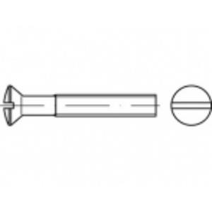 Bolverzonken schroeven M3 8 mm Sleuf ISO 2010 Staal Galvanisch verzinkt 200 stuks toolcraft TO-5392560