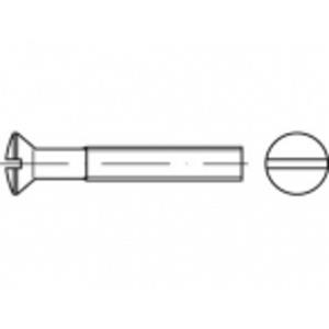 Bolverzonken schroeven M4 10 mm Sleuf ISO 2010 Staal Galvanisch verzinkt 200 stuks toolcraft TO-5392590