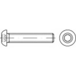 toolcraft Linsenschrauben M8 12mm Innensechskant ISO 7380 Edelstahl A2 200St.