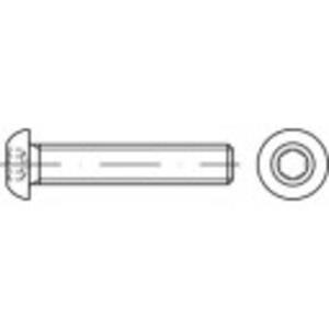 toolcraft Linsenschrauben M5 10mm Innensechskant ISO 7380 Edelstahl A2 500St.