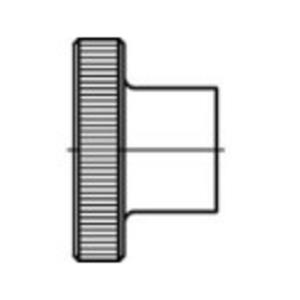Kartelmoeren M6 DIN 466 Messing 50 stuks toolcraft TO-5447931