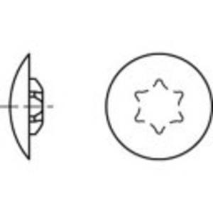 toolcraft TO-5454981 Artikel 88006 Kunststof T reebruin sierdopjes voor Torx-schroeven, afmeting: 15 x12 /3,5 N/A 1000 stuks