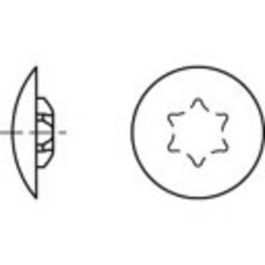 toolcraft TO-5454984 Artikel 88006 Kunststof T reebruin sierdopjes voor Torx-schroeven, afmeting: 20 x12/4-4,5 N/A 1000 stuks