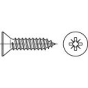 Verzonken plaatschroeven 50 mm Kruiskop Phillips N/A ISO 7050 RVS A2 250 stuks toolcraft TO-5377500