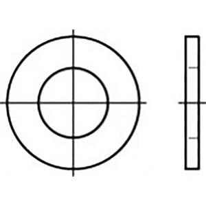 Onderlegringen 10 mm ISO 7434 Staal 1000 stuks toolcraft TO-5433621