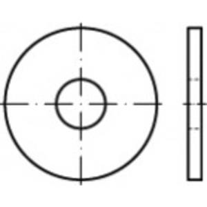 Onderlegringen 10 mm ISO 7094 RVS A2 50 stuks toolcraft TO-5378064