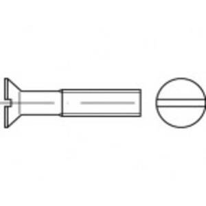 toolcraft Senkschrauben M6 65mm Schlitz ISO 2009 Edelstahl A4 50St.