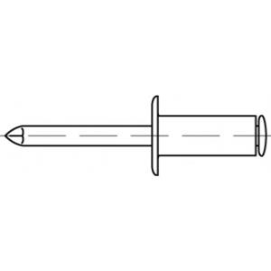 toolcraft Blindniete 3.2mm Edelstahl 500St.