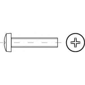 M6 55 mm Kruiskop Phillips ISO 7045 Staal Galvanisch verzinkt 200 stuks toolcraft TO-5430771