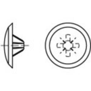 toolcraft TO-5454930 Artikel 88002 Kunststof KS-Z lichtbruin sierdopjes m. Kruiskop profiel voor verzonken kopschroef m. Pozidriv-kruiskop Z afmetingen: 3 x 13