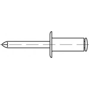 toolcraft Blindniete 4.8mm Edelstahl 500St.