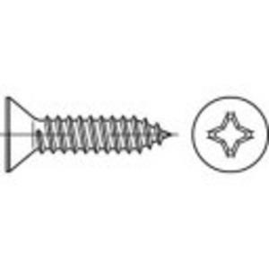 Verzonken plaatschroeven 16 mm Kruiskop Phillips N/A RVS A2 100 stuks toolcraft TO-5378337