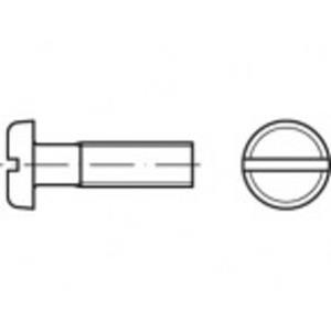 toolcraft Flachrundkopfschrauben M6 45mm Schlitz ISO 3017 Stahl galvanisch verzinkt 200St