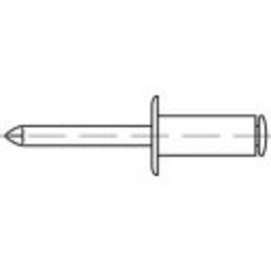 toolcraft Blindniete 6mm Edelstahl 200St.
