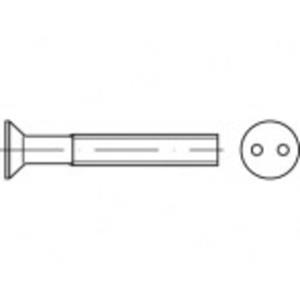 toolcraft Artikel 88112 A 2 tweegats DiebStahlhemmende schroeven met verzonken kop ~ DIN 963, tweegats aandrijving afmetingen: M 6 x 16 (100 stuks) N/A 16 mm