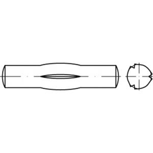 toolcraft TO-5438076 Geleidepen met middenkerf 5 mm Staal 100 stuks