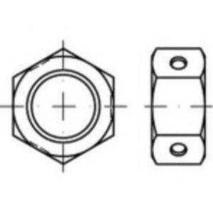 Zeskantmoeren M12 84032 Staal Galvanisch verzinkt 500 stuks toolcraft TO-5444028