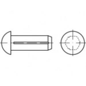 toolcraft TO-5454693 Halfronde kerfnagel 2 mm Messing 200 stuks