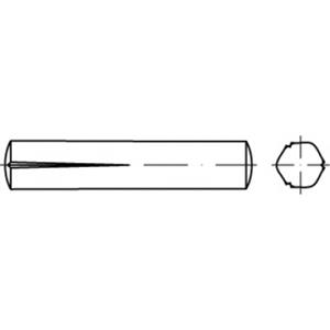 toolcraft TO-5438868 Conische kerfpaspen 10 mm Staal 25 stuks