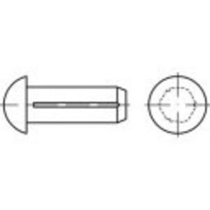 toolcraft TO-5451810 Halfronde kerfnagel 2 mm Messing 200 stuks