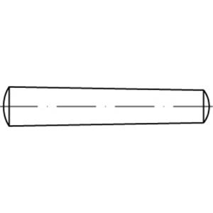 toolcraft TO-5393679 Conische pen 2,5 mm Staal 100 stuks