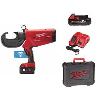 Milwaukee M18 HCCT-522C 18V Li-Ion accu Hydraulische perstang set in koffer (1x 5,0Ah + 1x 2,0Ah accu) - 109Kn