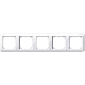 Merten 389519 - Frame 5-gang white 389519