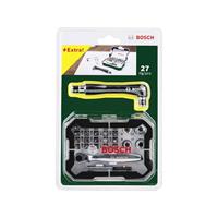 Bosch Bitset 27-delig Promoline 2607017392 Plat, Kruiskop Pozidriv, Kruiskop Phillips, Inbus, Torx Incl. ratel