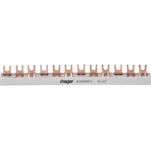 hager KDN363B - Phase busbar 3-p 10mm² 997,5mm KDN363B