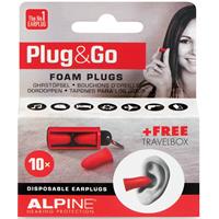 Alpine Plug & Go Foam Earplugs (Set of 10)