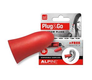 Alpine Plug & Go Foam Earplugs (Set of 10)