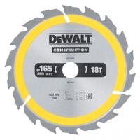 DeWalt DT1933 Cirkelzaagblad - 165 x 20 x 18T - Hout