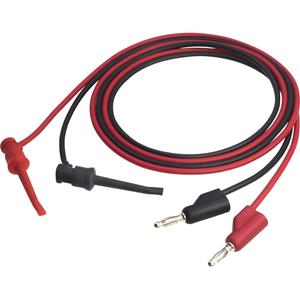 Voltcraft Messleitung [4 mm-Stecker - ] 1.00m Schwarz, Rot