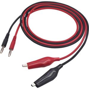 Meetsnoer [Stekker 4 mm - ] 1 m Zwart/rood Voltcraft MSL-100