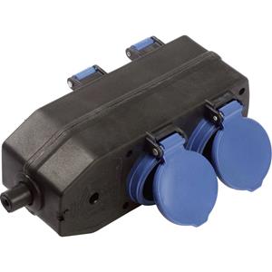 asschwabe AS Schwabe 60600 Stopcontactsplitter Zwart, Blauw