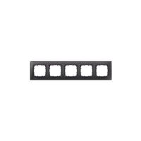 Siemens Schalterprogramm 5fach Rahmen Delta Schwarz 5TG12052