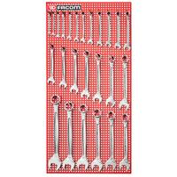 Facom 440.P25M 16-delige Ring-/steeksleutelset - 8 t/m 24mm