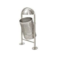 Moravia MORION 512.27.575 Afvalbak 35 l RVS (b x h x d) 580 x 1150 x 380 mm Zilver 1 stuk(s)