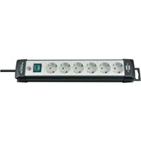 Brennenstuhl Premium-Line 1951560100 Mountable Power Strip, x6 Schuko, 3m