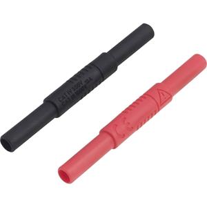 Meetkabelverbinder [Bus 4 mm - Bus 4 mm] Black, Rood Voltcraft MSL-504
