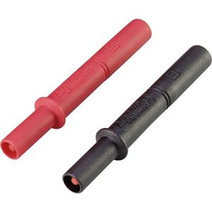 Meetpuntverlenging [4 mm stekker - Bus 4 mm] Black, Rood Voltcraft MSL-505