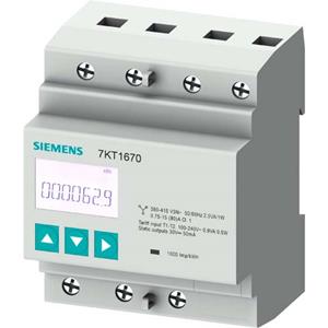 Siemens 7KT1671 kWh-meter 3-fasen Digitaal 80 A Conform MID: Ja