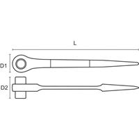 bahco Gerüstbauknarre 19 & 22mm