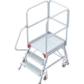 Euroline Premium 515 Mobile Podesttreppe einseitig 3 Stufen