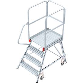 Euroline Premium 515 Mobile Podesttreppe einseitig 4 Stufen